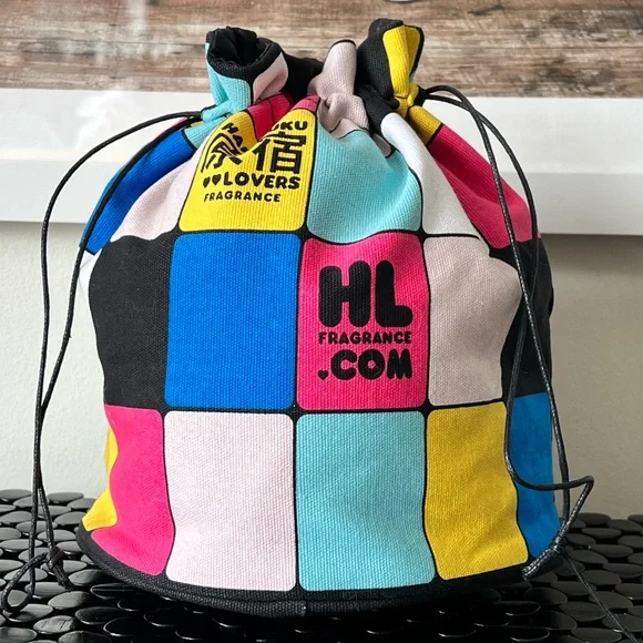 Harajuku Lovers Fragrance Drawstring Bad with Love Bottle Full